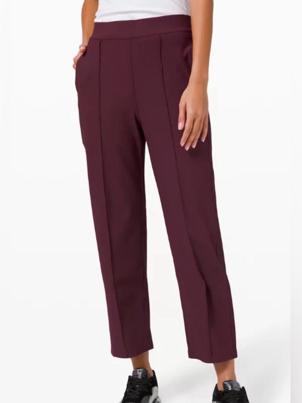 lululemon athletica Straight-Leg Ponte Pants in Deep Burgundy